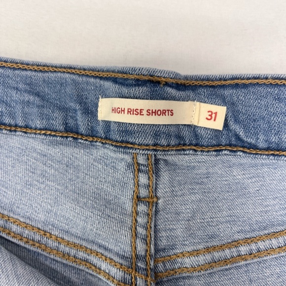 Levi's Light Blue Jean Shorts - Picture 3 of 4